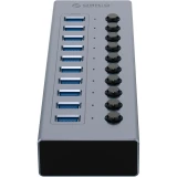 USB-концентратор Orico BT2U3-10AB-EU-GY-BP Grey
