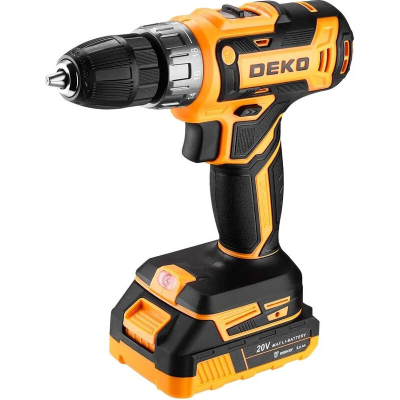 Дрель-шуруповёрт DEKO GCD20DU PRO (083-1039)