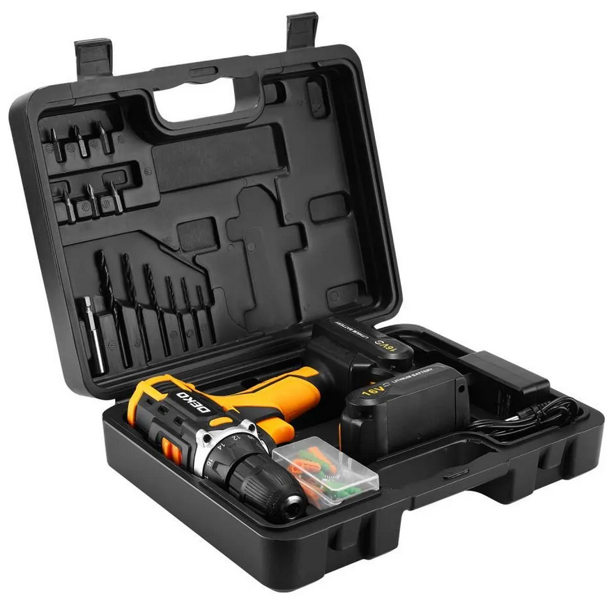 Дрель-шуруповёрт DEKO Sharker 16V - 083-1041 - фото 3