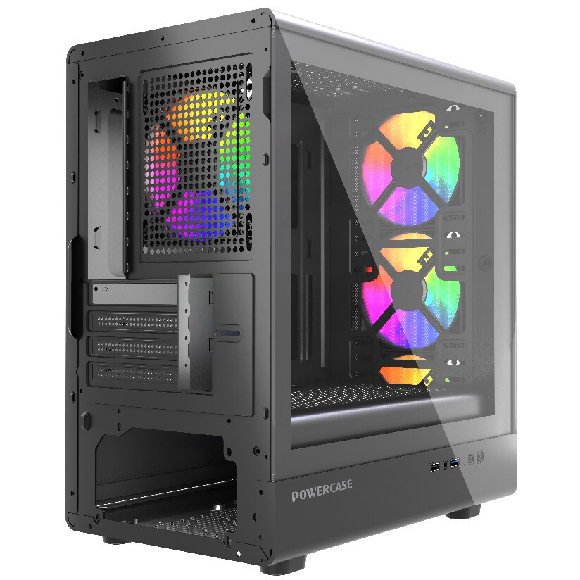 Корпус Powercase Mistral Micro C4B ARGB Black - CMMCB-A4 - фото 6
