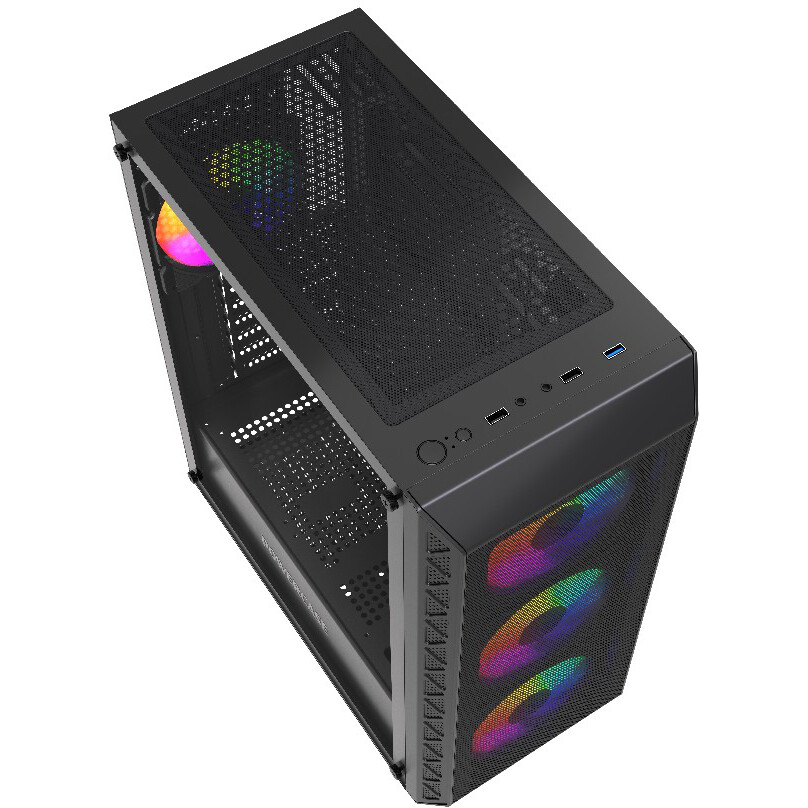 Корпус Powercase Mistral S4B Black - CMSB-L4 - фото 7