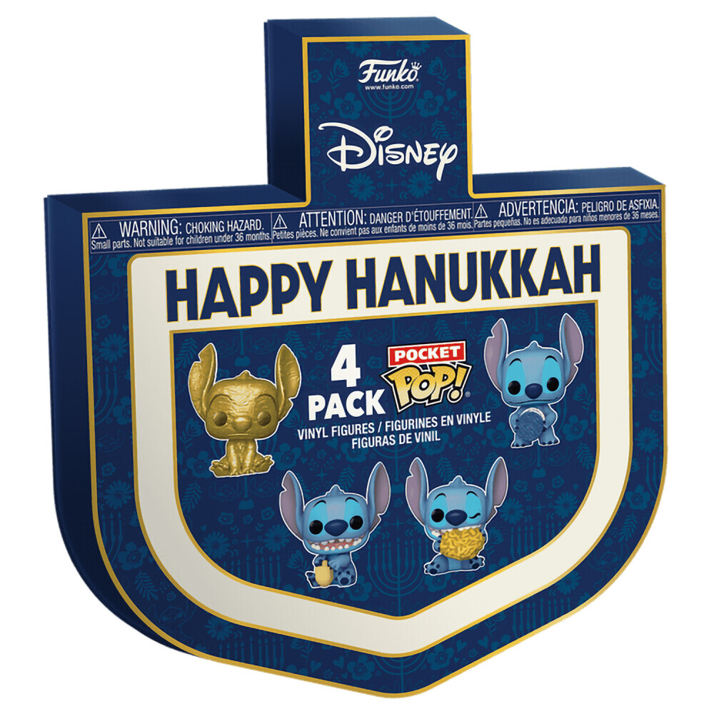 Фигурка Funko Pocket POP! Disney Lilo & Stitch Stitch Hanukkah Dreidel Box - 79952 - фото 3