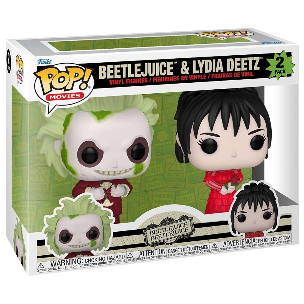 Фигурка Funko POP! Movies Beetlejuice 2 Beetlejuice and Lydia Deetz 2PK - 83087 - фото 2