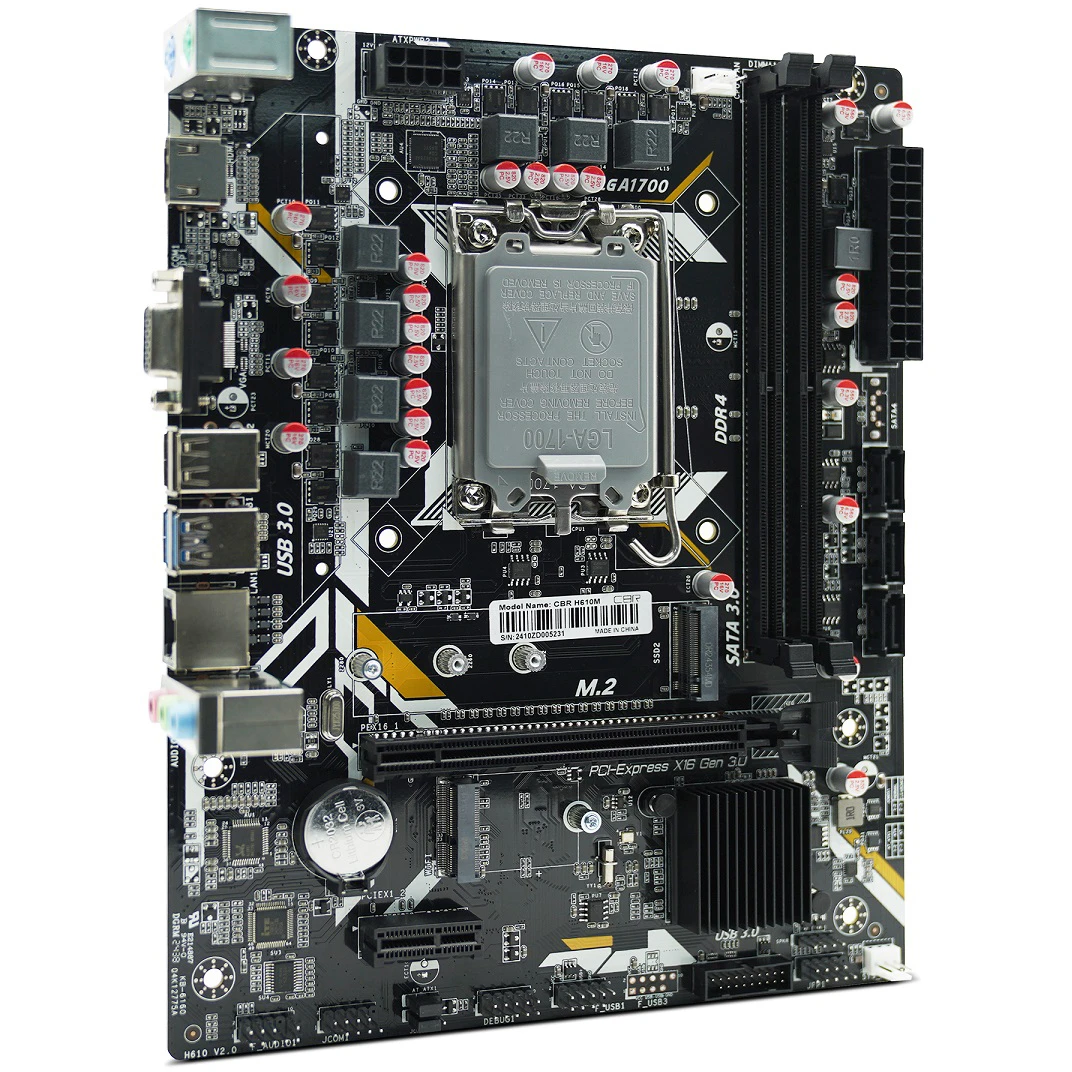 Материнская плата CBR H610M - MB-AFH610M-RTL - фото 2