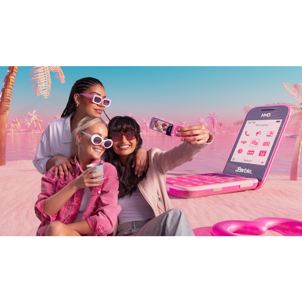 Телефон HMD Barbie Phone Power Pink - 1GF030APC1C01 - фото 7