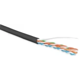 Бухта Hyperline UUTP4R-C5E-S24-OUT-LSZH-BK-500, 500м