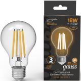 Филаментная лампочка Gauss Filament Elementary 2700K (18 Вт, E27) 10 шт. (102902118)
