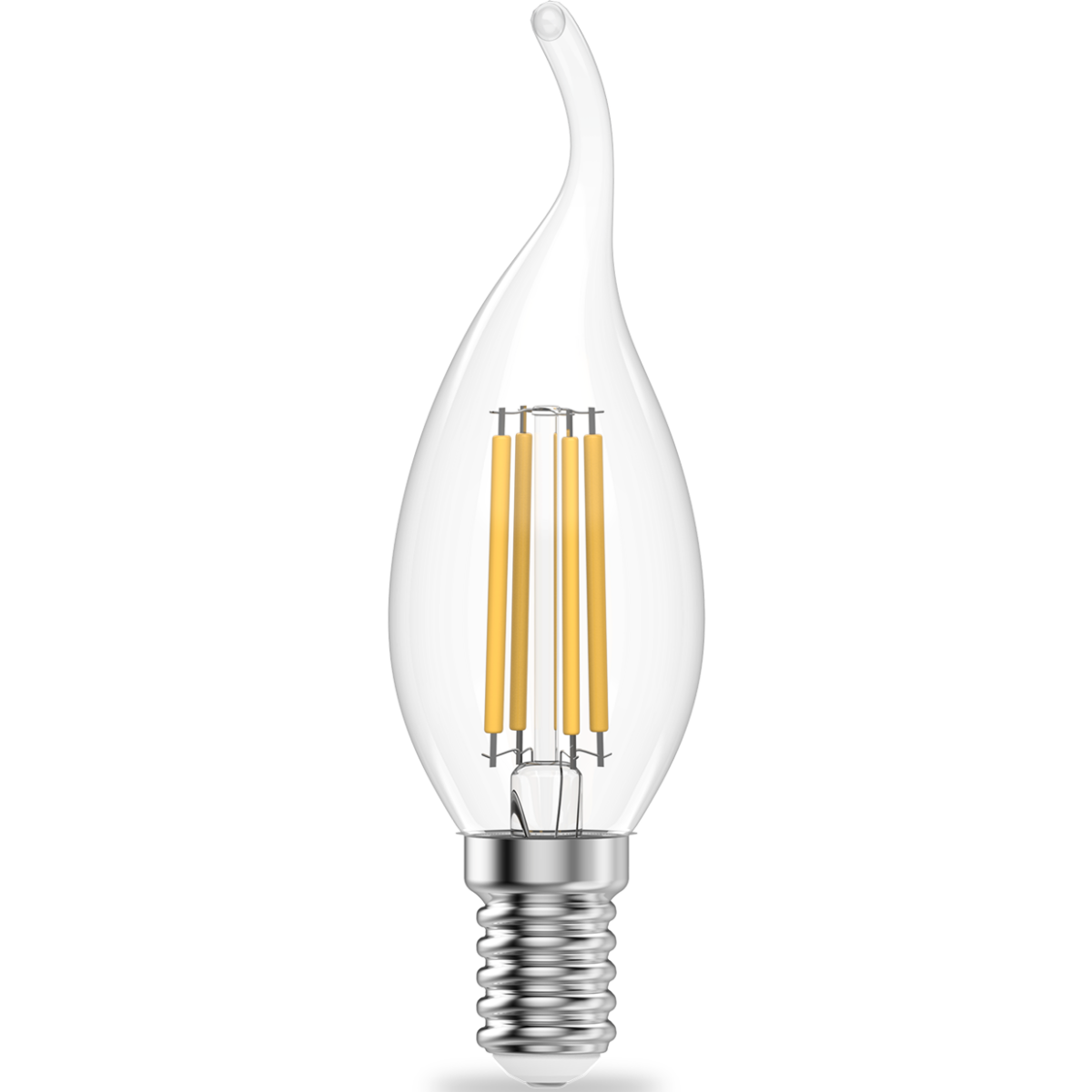 Филаментная лампочка Gauss Filament Elementary 4100K (10 Вт, E14) 10 шт. (42120)