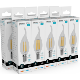 Филаментная лампочка Gauss Filament Elementary 4100K (10 Вт, E14) 10 шт. (42120)