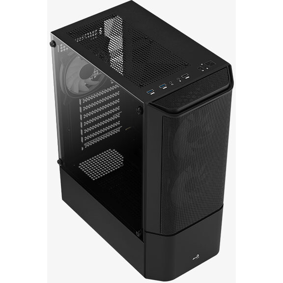 Корпус AeroCool Quantum Mesh-G-BK-v3 Black - EN58580 - фото 4