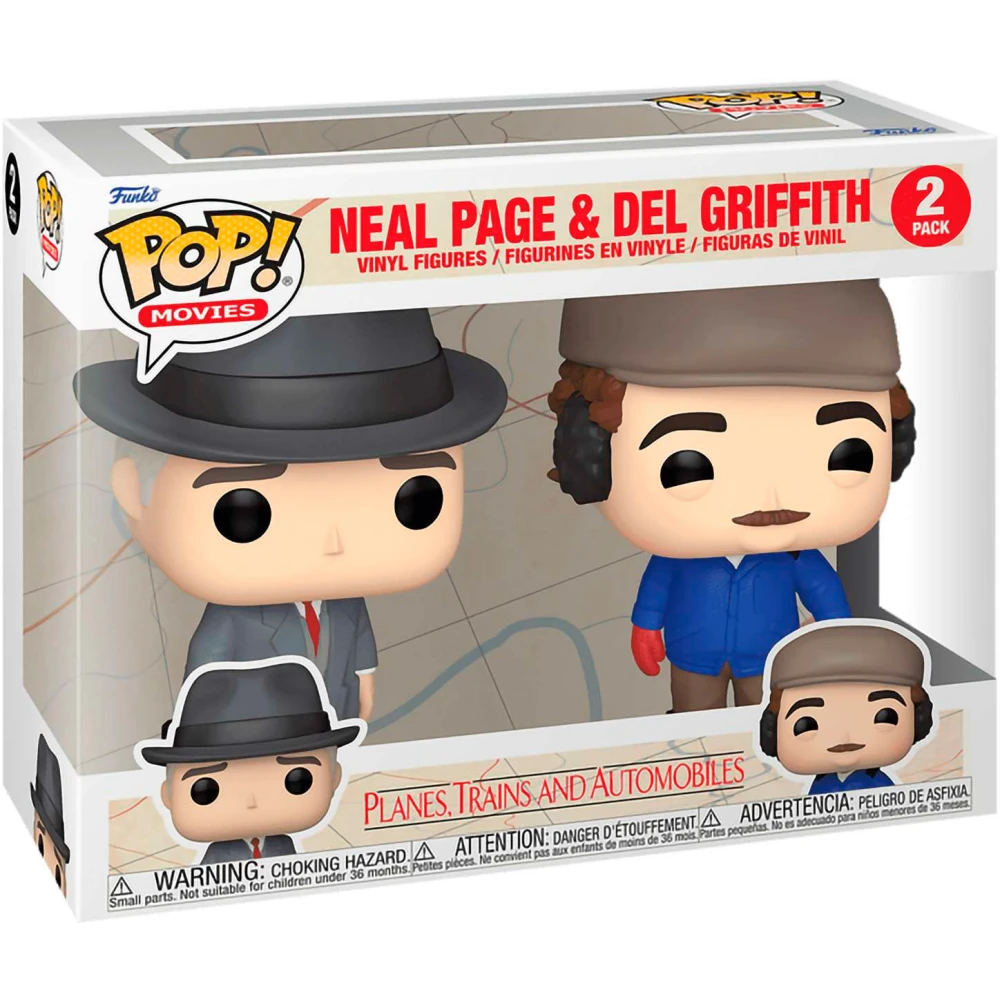 Фигурка Funko POP! Movies Planes, Trains and Automobiles Neal Page and Del Griffith 2PK - 80921 - фото 2