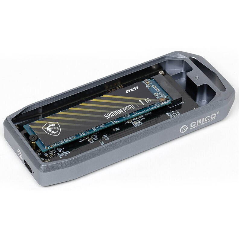 Внешний корпус для SSD M.2 Orico M2V01-C4 Grey - ORICO-M2V01-C4-GY-BP - фото 6