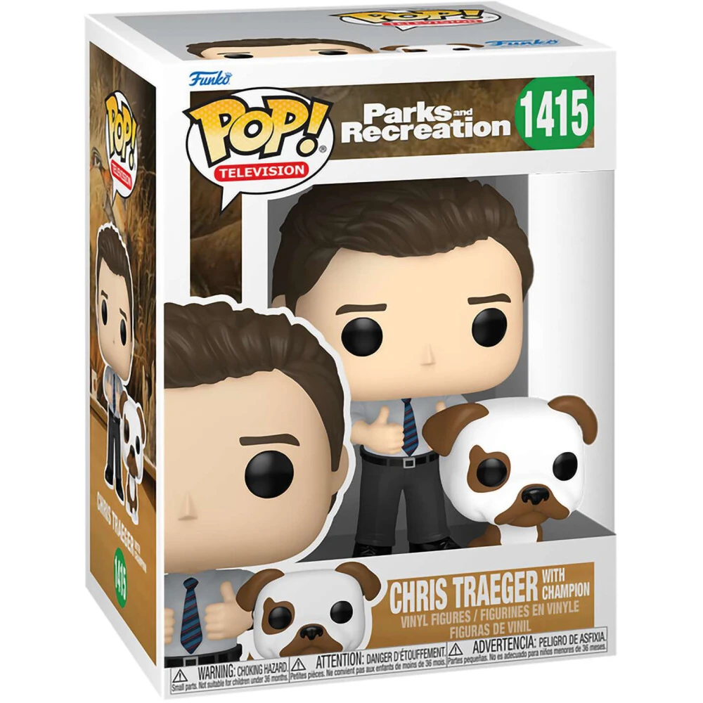 Фигурка Funko POP! TV Parks and Recreation Chris Traeger w/Champion (1415) - 74431 - фото 2