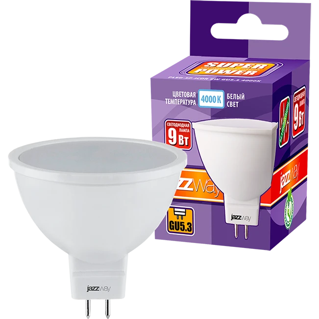 Светодиодная лампочка Jazzway 5019577 (9 Вт, GU5.3) - фото 2