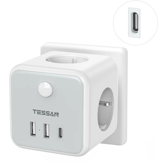 Сетевой фильтр Tessan TS-301-DE-C Grey