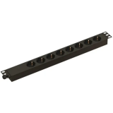 Блок розеток Hyperline SHE19-8SH-CB
