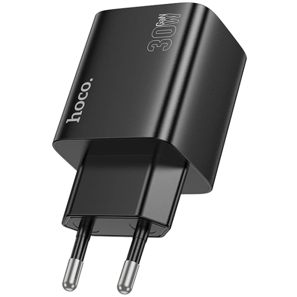 Сетевое зарядное устройство HOCO N56 Black - 6942007632492 - фото 2