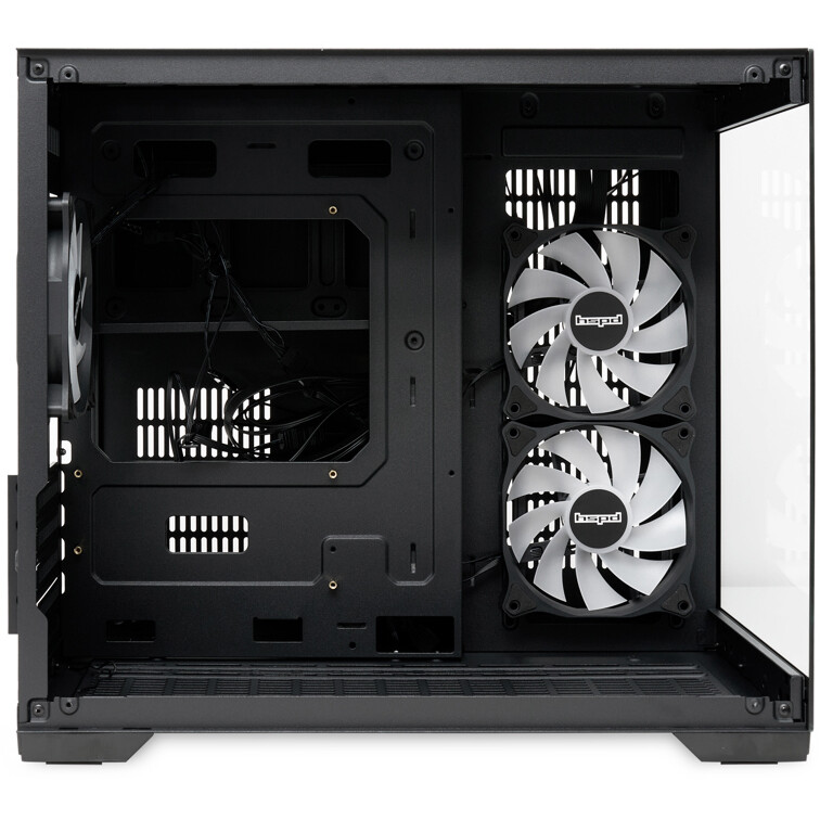 Корпус HSPD F330-TGBK-ARGB Black - фото 4