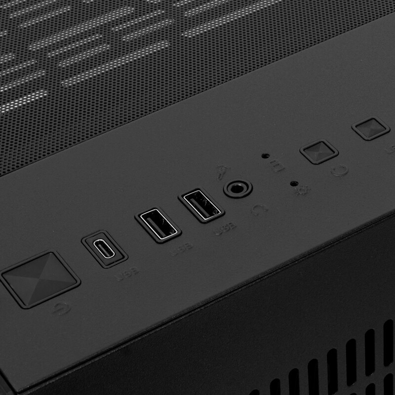 Корпус HSPD F330-TGBK-ARGB Black - фото 7