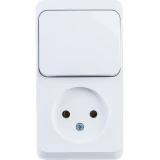 Розетка с выключателем Schneider Electric Этюд BPA16-204B