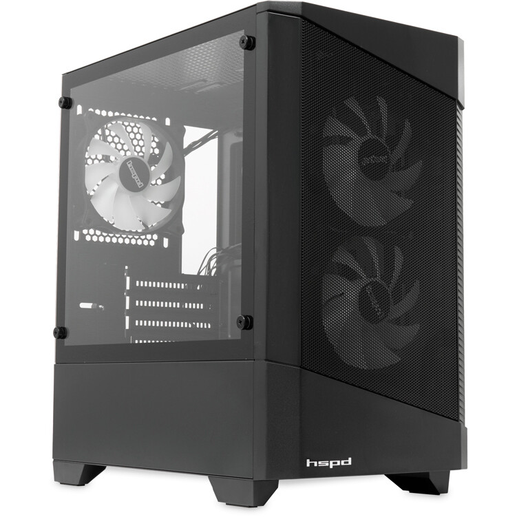 Корпус HSPD M330-TGBK-ARGB Black - фото 3