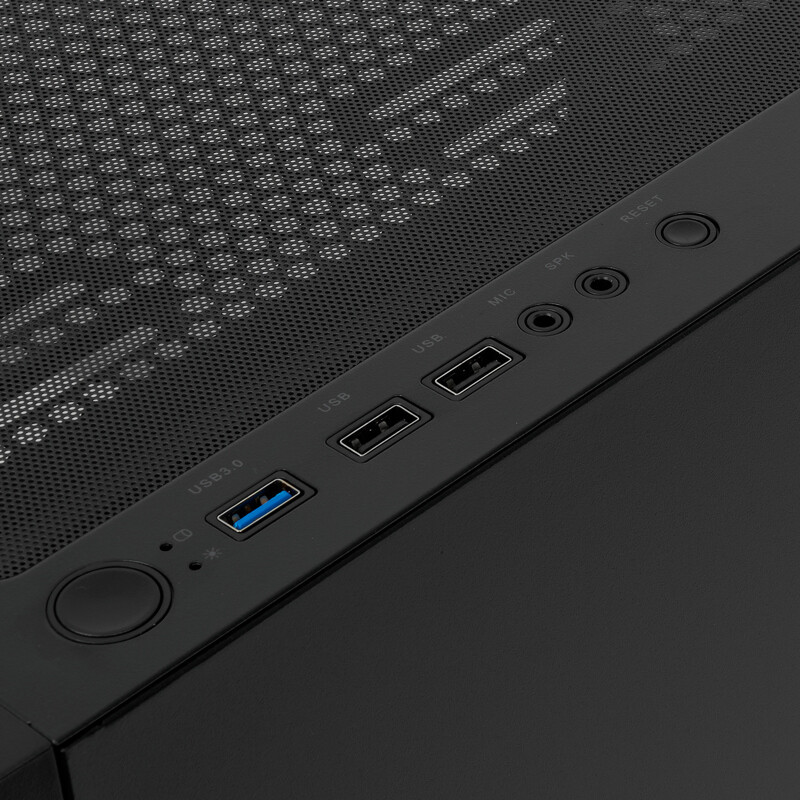 Корпус HSPD M330-TGBK-ARGB Black - фото 9
