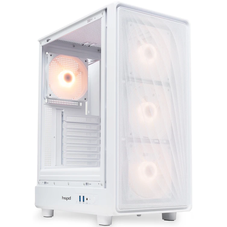 Корпус HSPD M510-TGWH-ARGB White - фото 2