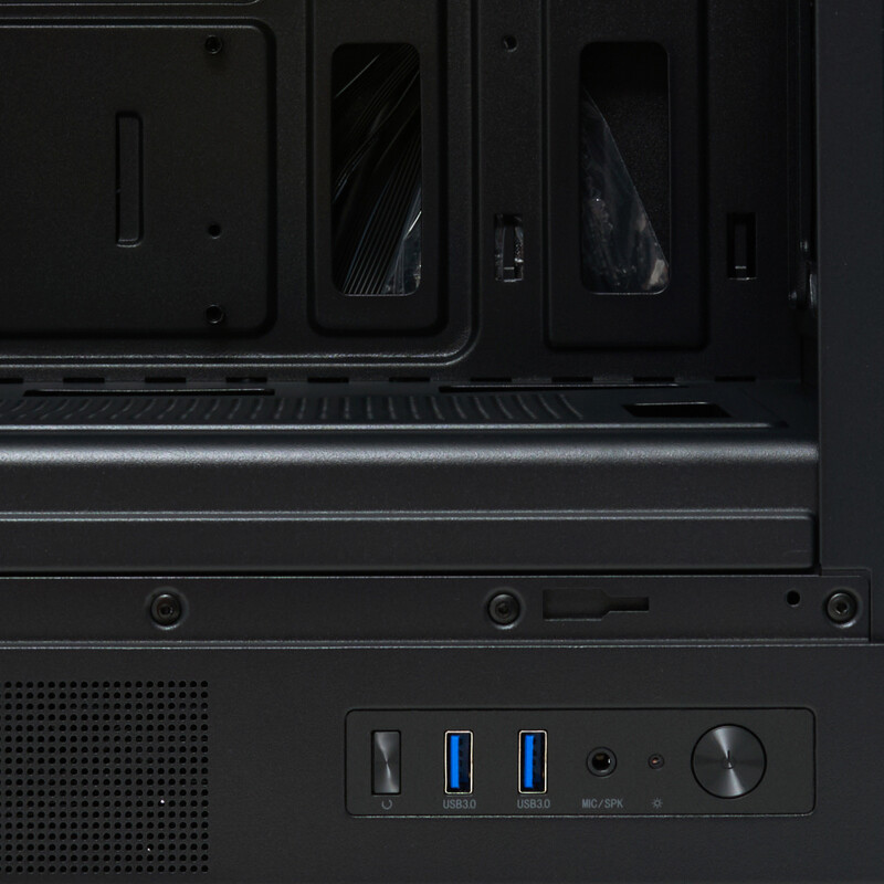 Корпус HSPD M310-TGBK-ARGB Black - фото 8