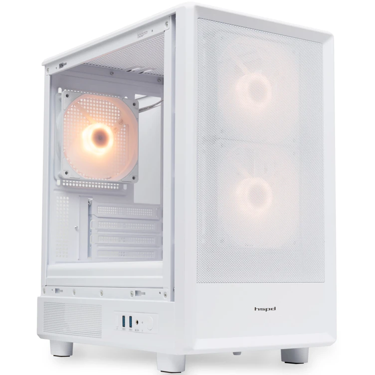 Корпус HSPD M310-TGWH-ARGB White - фото 2