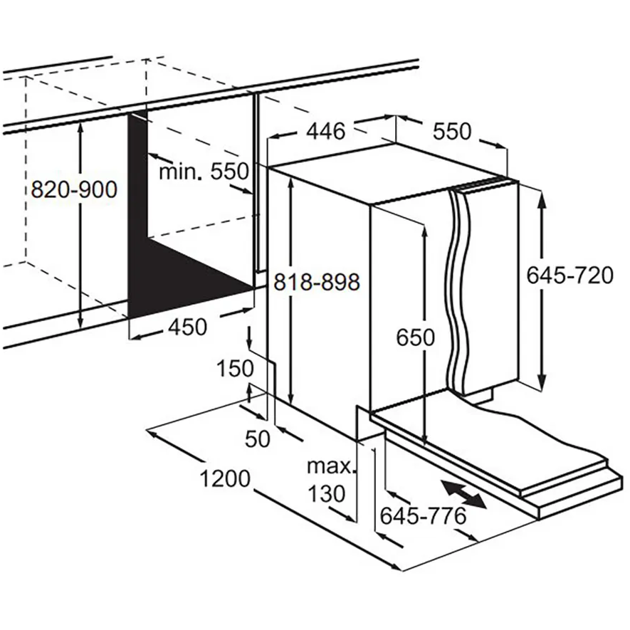 Встраиваемая посудомоечная машина Electrolux EEA23210L - фото 5