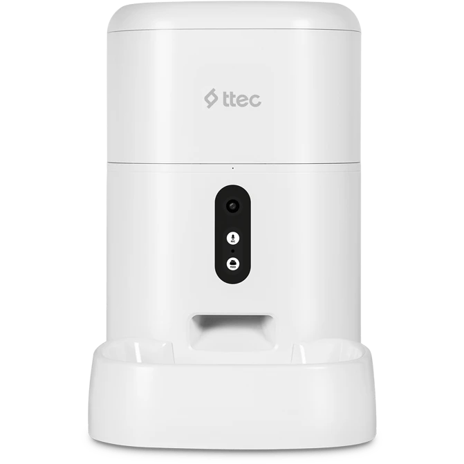 Умная кормушка ttec Foodi Pro Automatic Wi-Fi With Camera White - 2EHB01 - фото 2