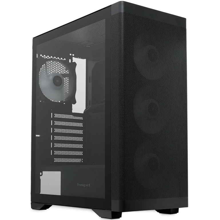 Корпус HSPD M520-TGBK-ARGB Black - фото 3