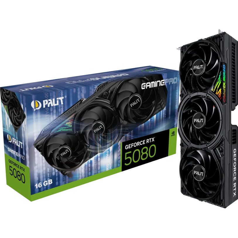 Видеокарта NVIDIA GeForce RTX 5080 Palit GamingPro 16Gb (NE75080019T2-GB2031A) - фото 10