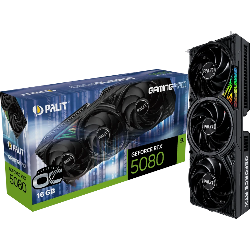 Видеокарта NVIDIA GeForce RTX 5080 Palit GamingPro OC 16Gb (NE75080S19T2-GB2031A) - фото 10
