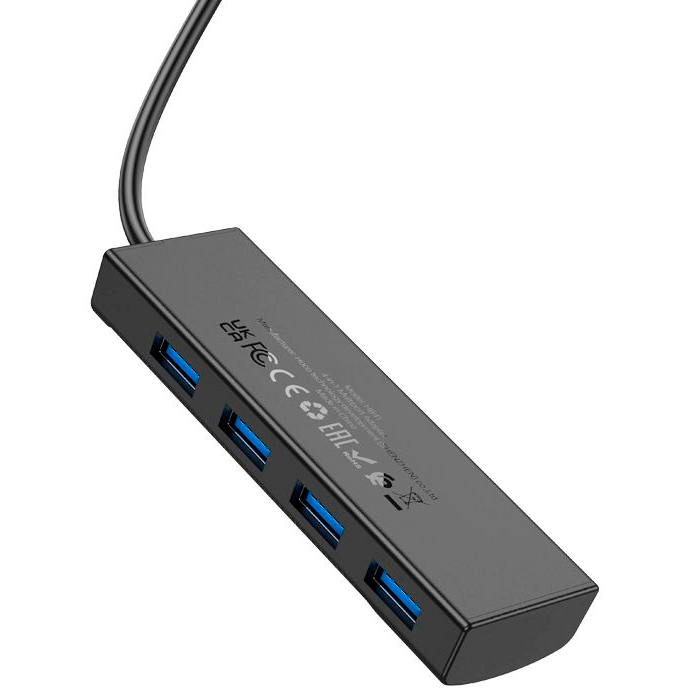 USB-концентратор HOCO HB41 USB-C Black - фото 3