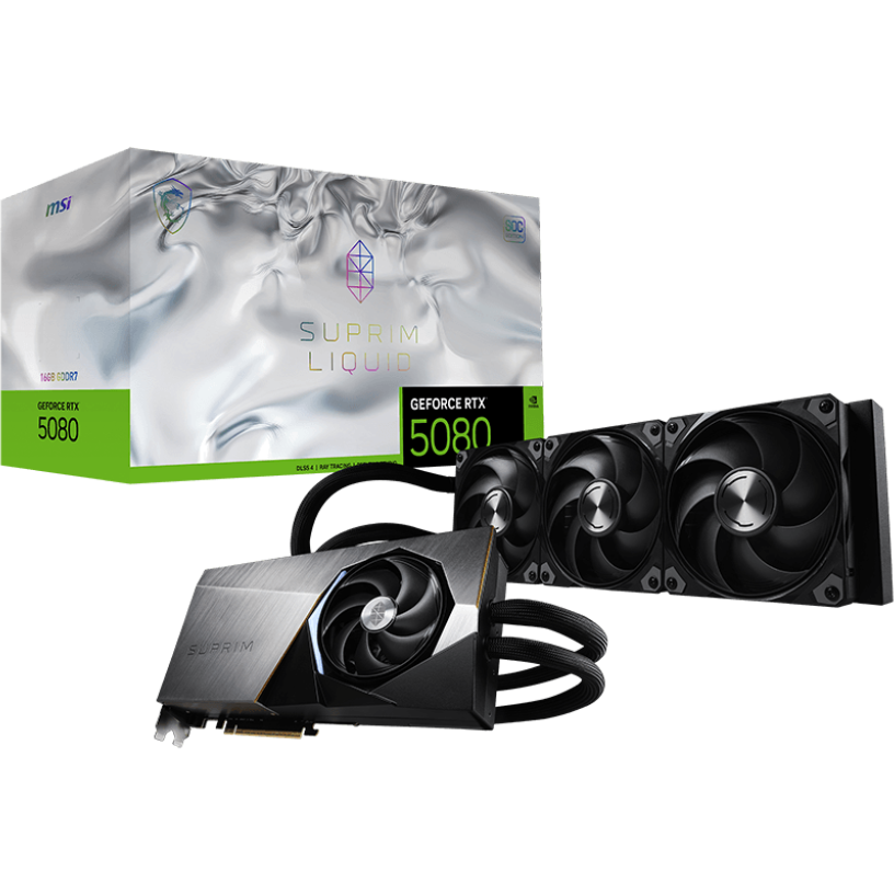 Видеокарта NVIDIA GeForce RTX 5080 MSI OC 16Gb (RTX 5080 16G SUPRIM LIQUID SOC) - фото 5