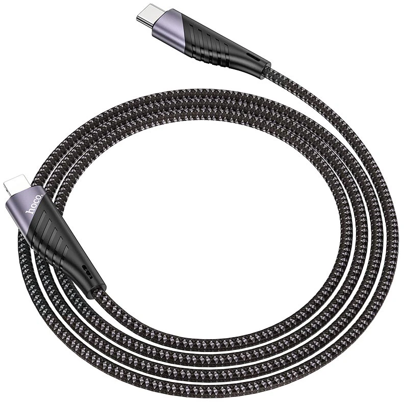 Кабель USB Type-C - Lightning, 1м, HOCO U95 Black - фото 2