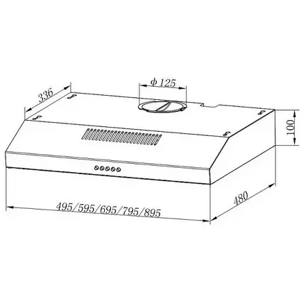 Вытяжка Evelux Ulla 60 X - фото 10
