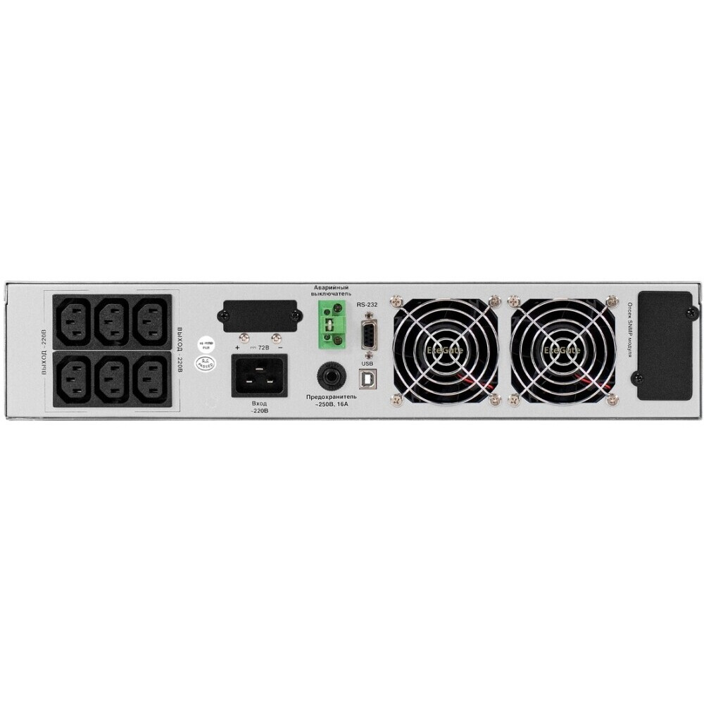 ИБП ExeGate PowerExpert ULS-2000.LCD.AVR.6C13.USB.RS232.SNMP.BC.2U (C13, USB) - EX297667RUS - фото 3