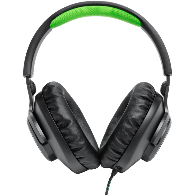 Гарнитура JBL Quantum 100 Green - JBLQ100XBLKGRN - фото 2