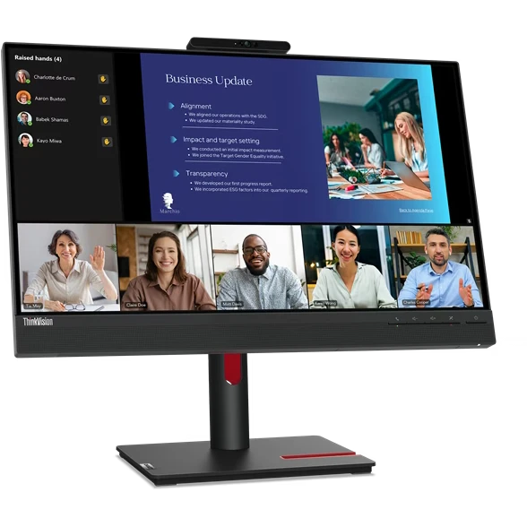 Монитор Lenovo 24" ThinkVision T24v-30 (63D8MAT3EU) - фото 2