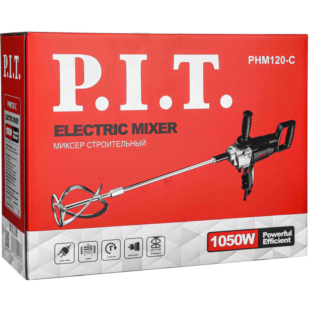 Строительный миксер P.I.T. PHM120-C - фото 10