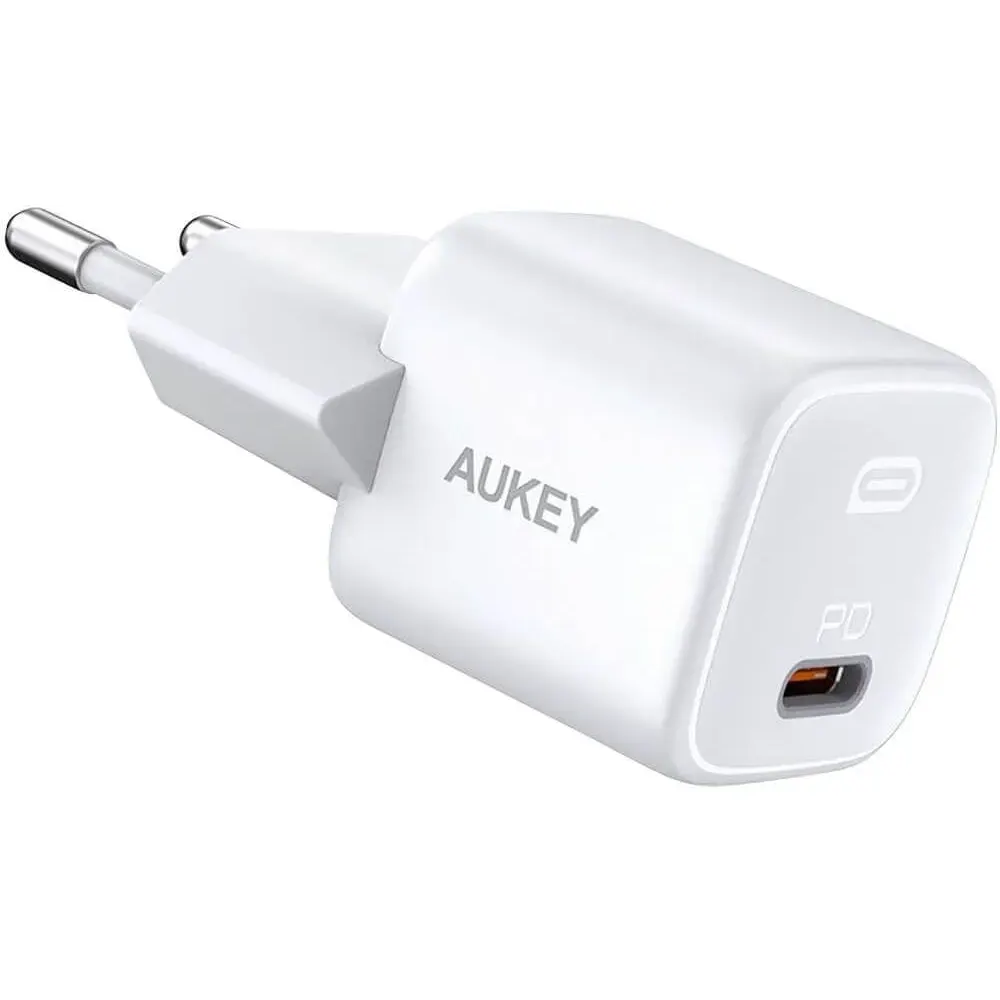 Сетевое зарядное устройство Aukey Omnia II Mini 20W USB-C PD Charger White