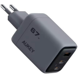 Сетевое зарядное устройство Aukey Comet Mix 3 67W PD Wall Charger Gray (AWC-PA-PA-C3G)