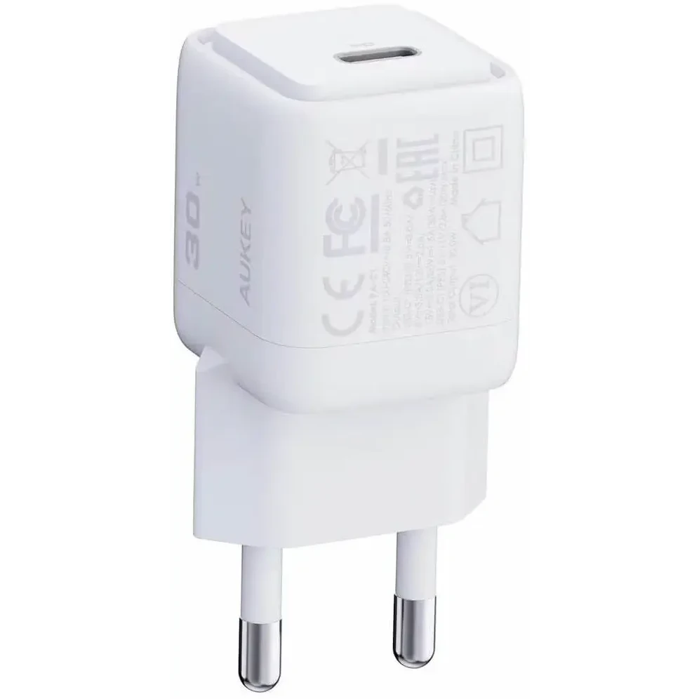 Сетевое зарядное устройство Aukey Comet Mini 30W White - AWC-PA-C1W - фото 2