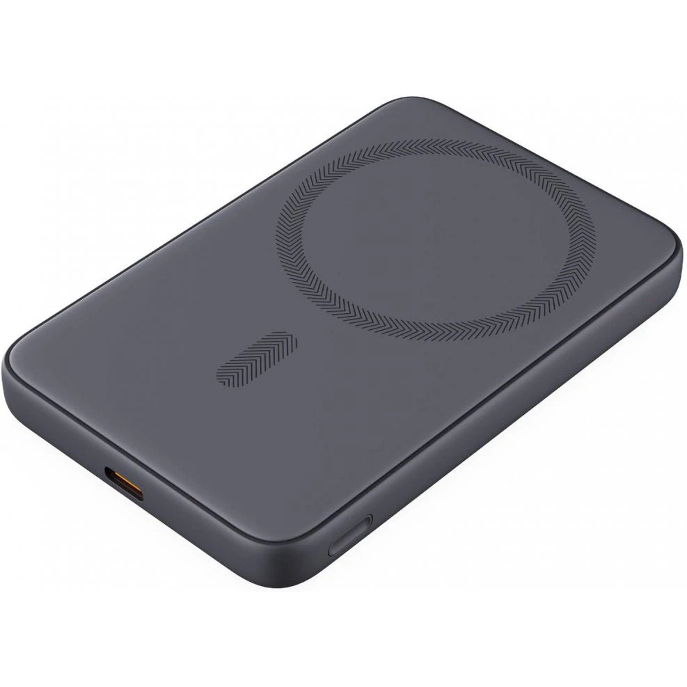 Внешний аккумулятор Aukey MagFusion Slim 5000 Magnetic Wireless Grey - APB-PB-MS03 - фото 2