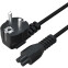Кабель питания Schuko - C5, 1м, Lyambda LH-03-BK