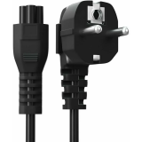 Кабель питания Schuko - C5, 1м, Lyambda LH-03-BK