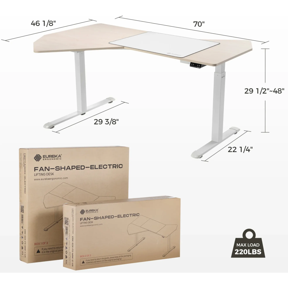 Компьютерный стол Eureka ERK-EDI-FS-MW - фото 3