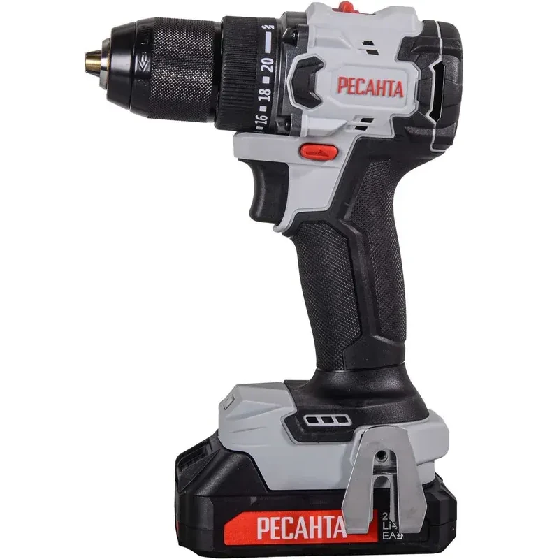 Дрель-шуруповёрт Ресанта ДА-20-2ЛК-БП - 75/14/15 - фото 2